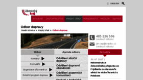 What Doprava.kraj-lbc.cz website looked like in 2017 (6 years ago)