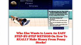 What Daytradepennystocks.com website looked like in 2017 (6 years ago)