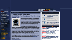 What Digitalprosound.com website looked like in 2017 (6 years ago)