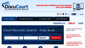 What Docucourt.com website looked like in 2017 (6 years ago)