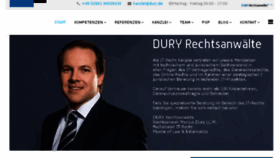 What Dury.de website looked like in 2017 (6 years ago)