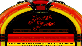What Davesdiner.us website looked like in 2017 (6 years ago)