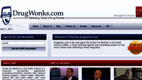 What Drugwonks.com website looked like in 2017 (6 years ago)