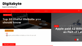 What Digitzbyte.com website looked like in 2017 (6 years ago)
