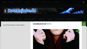 What Daunenjacke.de website looked like in 2017 (6 years ago)
