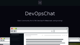 What Devopschat.co website looked like in 2017 (6 years ago)