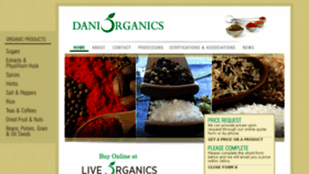What Daniorganics.com website looked like in 2017 (6 years ago)