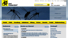 What Duebendorf.ch website looked like in 2017 (9 years ago)