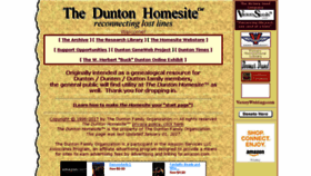 What Dunton.org website looked like in 2017 (6 years ago)
