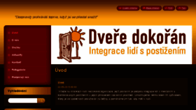 What Dveredokoran.cz website looked like in 2017 (6 years ago)