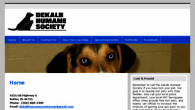 What Dekalbhumanesociety.org website looked like in 2017 (6 years ago)