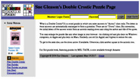 What Doublecrostic.com website looked like in 2017 (6 years ago)