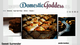 What Domesticgoddess.ca website looked like in 2017 (6 years ago)