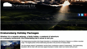 What Drakensberg.biz website looked like in 2017 (6 years ago)
