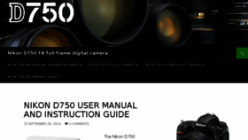 What D750.org website looked like in 2017 (6 years ago)