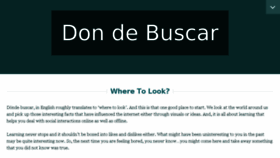 What Dondebuscar.net website looked like in 2017 (6 years ago)