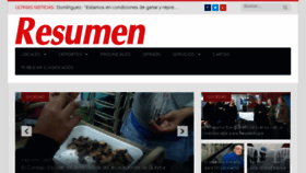 What Diarioresumen.com.ar website looked like in 2017 (6 years ago)