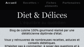 What Diet-et-delices.com website looked like in 2017 (6 years ago)