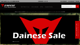 What Dainese.me.uk website looked like in 2017 (6 years ago)