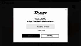 What Dune.co.uk website looked like in 2017 (6 years ago)