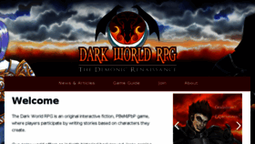 What Darkworldrpg.com website looked like in 2017 (6 years ago)