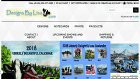 What Designsbylisa.com website looked like in 2017 (6 years ago)