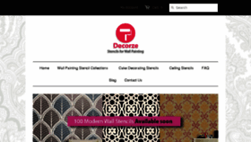 What Decorze.com website looked like in 2017 (6 years ago)