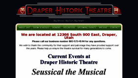 What Drapertheatre.org website looked like in 2017 (6 years ago)