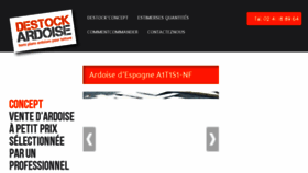 What Destock-ardoise.fr website looked like in 2017 (6 years ago)