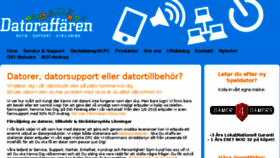 What Datoraffaren.se website looked like in 2017 (6 years ago)