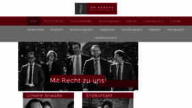 What Drherzog.de website looked like in 2017 (6 years ago)