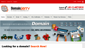What Domainjerry.com website looked like in 2017 (6 years ago)
