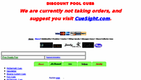 What Discountpoolcues.com website looked like in 2017 (6 years ago)