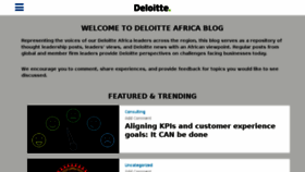 What Deloitteblog.co.za website looked like in 2017 (6 years ago)