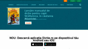 What Dictie.ro website looked like in 2017 (6 years ago)