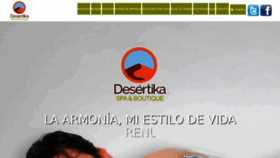 What Desertikaspa.com website looked like in 2017 (6 years ago)