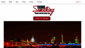 What Doingsomething.co.uk website looked like in 2017 (6 years ago)