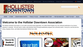What Downtownhollister.org website looked like in 2017 (6 years ago)