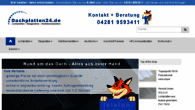 What Dachplatten-bedachung.de website looked like in 2017 (6 years ago)