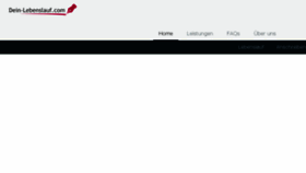 What Dein-lebenslauf.com website looked like in 2017 (6 years ago)