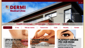 What Dermi.cz website looked like in 2017 (6 years ago)