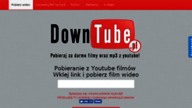 What Downtube.pl website looked like in 2017 (6 years ago)