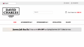 What Davidcharleschildrenswear.com website looked like in 2017 (8 years ago)