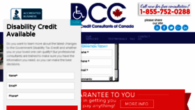 What Disabilitycreditconsultants.ca website looked like in 2017 (6 years ago)