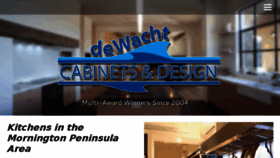 What Dewachtcabinets.com.au website looked like in 2017 (6 years ago)