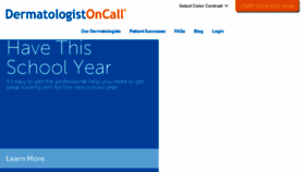 What Dermatologistoncall.com website looked like in 2017 (6 years ago)