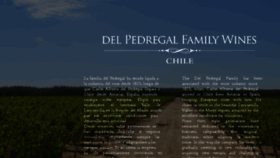 What Delpedregalfamilywines.com website looked like in 2017 (6 years ago)