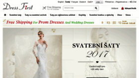 What Dressfirst.cz website looked like in 2017 (8 years ago)