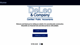 What Deleoandcompany.com website looked like in 2017 (6 years ago)