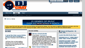 What Djchat.com website looked like in 2017 (6 years ago)